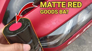 Samurai Spray Paint Matte Red para Fairings  Moto Arch  Honda Click [upl. by Calida756]