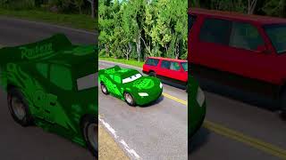 Double Flatbed Trailer Truck vs Speed bumps  Train vs Cars  Tractor vs Train  BeamNG Drive 001 [upl. by Hernandez560]