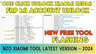 Xiaomi Redmi 8A FRP Unlock NZO XIAOMI TOOL Redmi 8a Dual Flashing New Free Tool One click Unlock [upl. by Thurston]