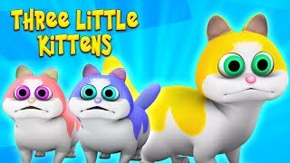 tre piccoli gattini  canzone per bambini  baby fa rima  Three Little Kittens  Baby Nursery Song [upl. by Llemor]