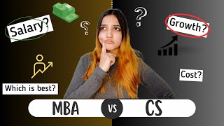 CS vs MBA Detailed Comparison Best career and salary comparison  Online MBA  Neha Patel [upl. by Cassie826]