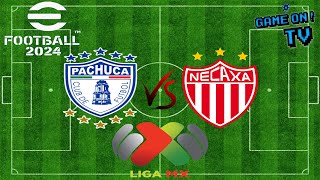 Pachuca VS Necaxa  Play in  Liga BBVA MX simulación Efootball 2024 Mobile [upl. by Esinel657]