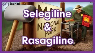 Selegiline  Rasagiline Mnemonic for Nursing Pharmacology NCLEX [upl. by Marlen369]