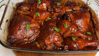 Easy Baked BBQ Chicken Recipe [upl. by Mikal397]