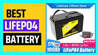 LiitoKala 128V 100Ah 120Ah LifePo4 Battery Pack 12V Rechargeable Battery [upl. by Idnym]