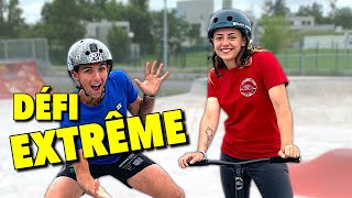 DÉFI EXTRÊME AVEC MA COPINE AU SKATEPARK [upl. by Xever]