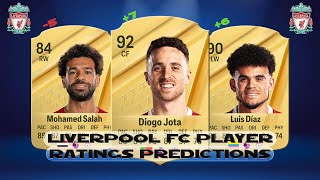 FC 25 Liverpool FC Player Ratings Predictions Salah Jota Diaz [upl. by Meehyr844]