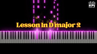 Lesson In D Major tutorial video 2  By Broken Piano  Piano Cover by Shuvranil [upl. by Ttihw]