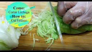 Como Cortar Lechuga  How to Cut Lettuce like a PRO [upl. by Ailisab]