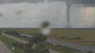 Tornado crosses I75 as Hurricane Milton approaches Florida coast [upl. by Goulet]