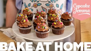 Bake At Home  Chocolate Cupcake Recipe amp Tutorial  Cupcake Jemma [upl. by Aihseyk]