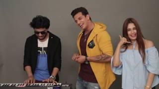 Prince Narula amp Yuvika Chaudhary Singing Live  Hello Hello  MissMalini [upl. by Aronaele82]