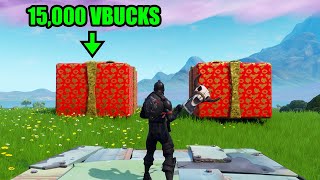 Pick The Right Present Get 15000 VBUCKS  Fortnite [upl. by Lyrem]