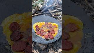 Eggs with sausage in nature🔥 [upl. by Rafaelle825]