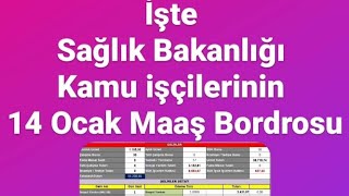 İşte Sağlık Bakanlığı Kamu işçilerinin 14 Şubat 2024 Zamlı Maaş Bordrosu [upl. by Luann774]