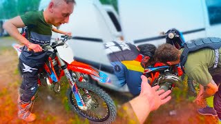 PREMIER PROBLEME DEJA  sur la KTM de romain [upl. by Maurey]