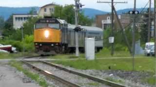 VIA Rail Train 604 quotThe Abitibiquot at La Tuque QC June 30 2011 [upl. by Spanos]