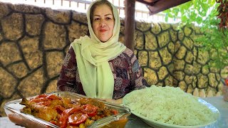 Persian Eggplant Stew  Khoresh Bademjan [upl. by Annavoj]