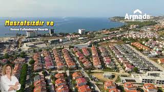 KUŞADASI YAVANSU MEVKİİNDE SATILIK 41 TRIPLEX VİLLA [upl. by Sitrik]