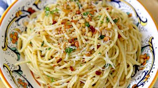 10 Minute Recipe Spaghetti Aglio e Olio  Laura Vitale [upl. by Haimes]