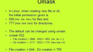 SADS Setting UMASK [upl. by Namhar]