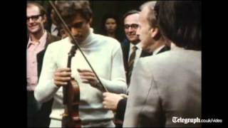 Yehudi Menuhin plays rare Stradivarius violin [upl. by Zampino26]