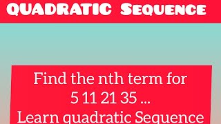 Quadratic Sequences IGCSE Maths 0580 Learn quadratic Sequences in 1 minutes igcsemath [upl. by Rochell627]