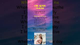 Céline Dion  Im Alive Lyrics shorts [upl. by Annadiane]