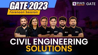 GATE 2023 Civil Engineering CE Paper Solution  Forenoon  Complete GATE Civil 2023 Solutions [upl. by Akcirred]