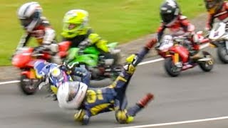 30M Views of CRAZY KIDS Crashing Bikes and Karts [upl. by Gnohp]