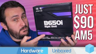 JGINYUE B650i Night Devil Review Cheap B650 MiniITX Motherboard [upl. by Kori994]