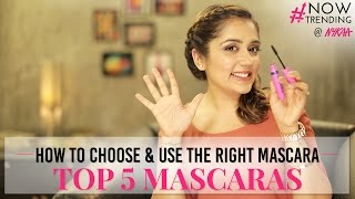 How To Apply And Select The Right Mascara  Top 5 Mascaras  Nykaa [upl. by Lishe]