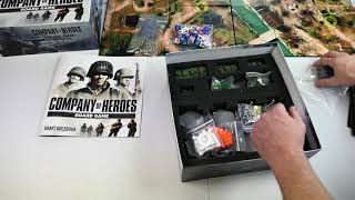 Company of Heroes Board Game 2 Player Review Copy Send Out [upl. by Kain]