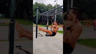 Ejercicios en Anillas muscleup [upl. by Eybbob]