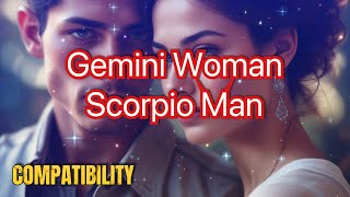 Gemini Woman amp Scorpio Man Compatibility Love or Power Struggle zodiac gemini scorpio love [upl. by Snowber75]