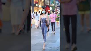 Beautiful Chinese Street Style Fashion shorts douyin streetfashion chinesestreetfashion [upl. by Htidra]