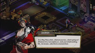 Zagreus romances Megaera and Thanatos while Orpheus sings his song  Hades [upl. by Avron]