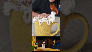 How To Make Flanders Hot Chocolate From The Simpsons shorts asmr mukbang [upl. by Esinereb]