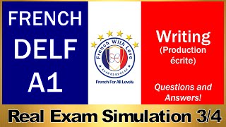 DELF A1 FRENCH WRITING EXAM SAMPLE✍️  ReadytoUse French Phrases amp Easy French Sentences Included [upl. by Akinirt373]