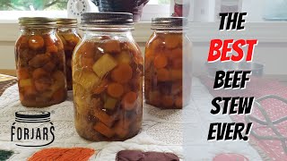 Pressure Canning Beef Stew with Forjars Canning Lids [upl. by Winnie563]