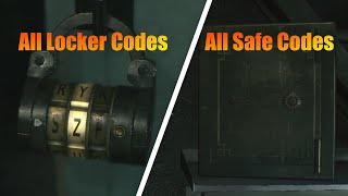 Resident Evil 2 Remake All Safe Codes amp Locker Codes [upl. by Denie990]