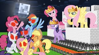 Princess My Little Pony vs Evil My Little Pony in Minecraft [upl. by Nagek]