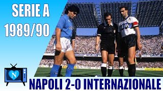 Napoli Inter 20  serie A 198990  la Domenica Sportiva del 22101989 [upl. by Hadihahs278]