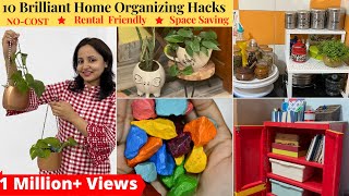 10 Brilliant NO COST Home Organization Ideas  Zero Cost Home Organizing Hacks  Urban Rasoi [upl. by Ahl]