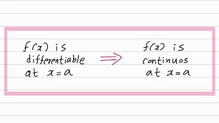 Proving Differentiability Implies Continuity with Basic Limits [upl. by Oaks]