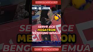 🔥🔥LAWAN BENGONG LIAT SERVE ACE MEGATRON shorts megawatihangestri redspark volleyball [upl. by Schwejda]