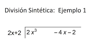 División Sintética Ejemplo 1 [upl. by Esilehs413]