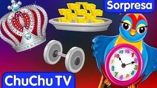 Hickory Dickory Dock  Aprende los Colores  ChuChu TV Huevos Sorpresa [upl. by Aihsiek]