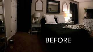 My DIY Cal King Headboard  Bedroom Makeover [upl. by Aer]