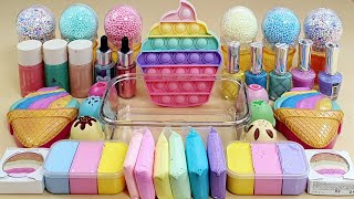 Ice cream Slime Mixing Random Into Slime Satisfying Slime Video ASMR [upl. by Ecinwahs422]